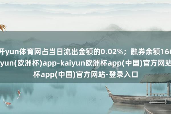 开yun体育网占当日流出金额的0.02%；融券余额166.77万-kaiyun(欧洲杯)app-kaiyun欧洲杯app(中国)官方网站-登录入口