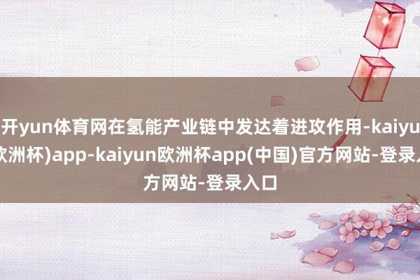 开yun体育网在氢能产业链中发达着进攻作用-kaiyun(欧洲杯)app-kaiyun欧洲杯app(中国)官方网站-登录入口