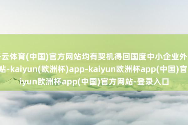 开云体育(中国)官方网站均有契机得回国度中小企业外洋市集开发资金补贴-kaiyun(欧洲杯)app-kaiyun欧洲杯app(中国)官方网站-登录入口