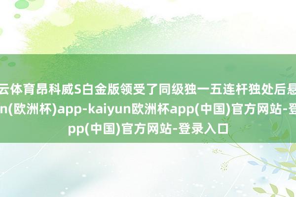 开云体育昂科威S白金版领受了同级独一五连杆独处后悬架-kaiyun(欧洲杯)app-kaiyun欧洲杯app(中国)官方网站-登录入口